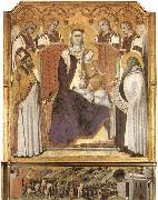 Ambrogio Lorenzetti Madonna with Angels between St Nicholas and Prophet Elisha oil